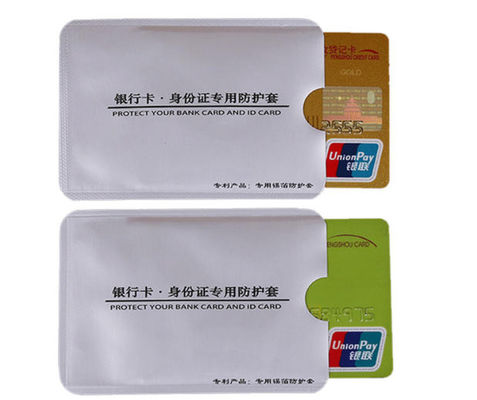 0.84-0.86mm spessa carta di protezione NCF in PVC, carta di blocco RFID NFC con scudo di segnale