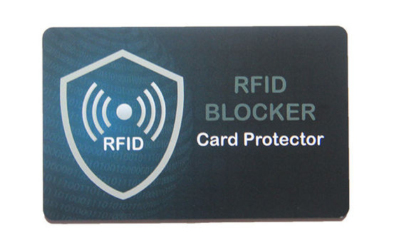 0.84-0.86mm spessa carta di protezione NCF in PVC, carta di blocco RFID NFC con scudo di segnale