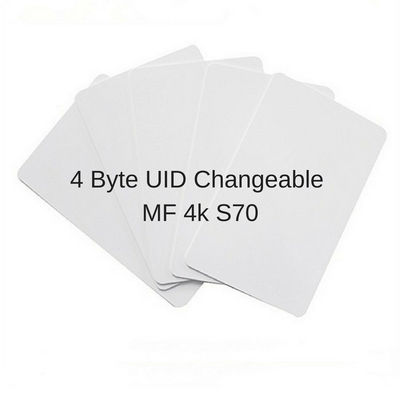 UID Cambiabile 4 byte Passive RFID Card, PVC RFID Access Control Card ISO14443A