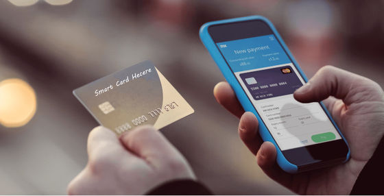 Smart PVC carta di credito di plastica 13.56mhz carta di business RFID NFC bianco in bianco / stampato