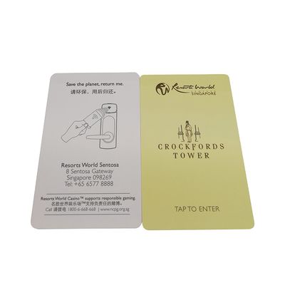 PVC Smart Magnetic Hotel RFID Key Card 0,8-0,9 mm di spessore per il controllo degli accessi