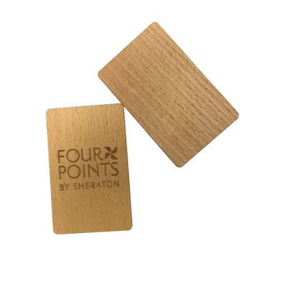 Porta d'albergo in legno schede chiave RFID spessore 1,2 mm programmabile frequenza 13,56 MHz