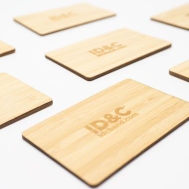 Bamboo Wood Smart Card Business Key 125KHZ / 13.56MHZ Per il controllo degli accessi agli hotel