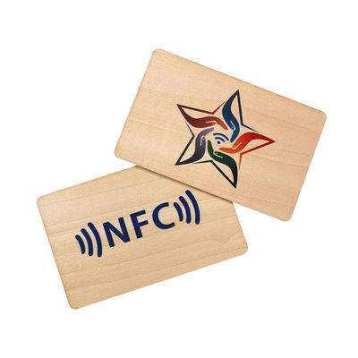 Custom spessore RFID in legno hotel chiave carta porta accesso con funzione di lettura e scrittura