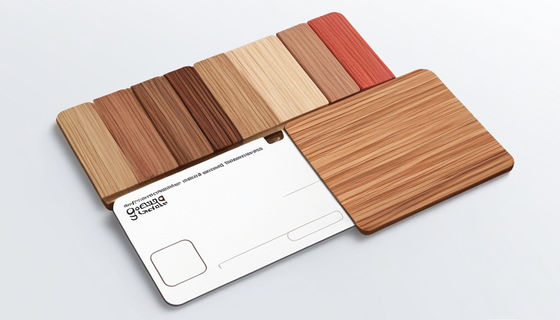 Carte chiave in legno RFID 86x54mm 1,1-1,2mm Spessore personalizzabile