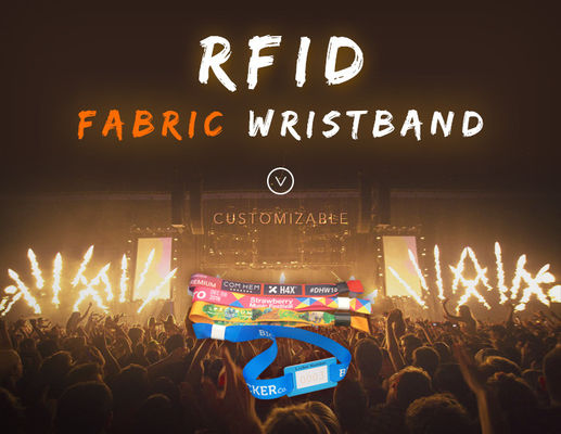 Un'unica volta senza contatto NFC RFID braccialetto RFID tag braccialetto RFID impermeabile