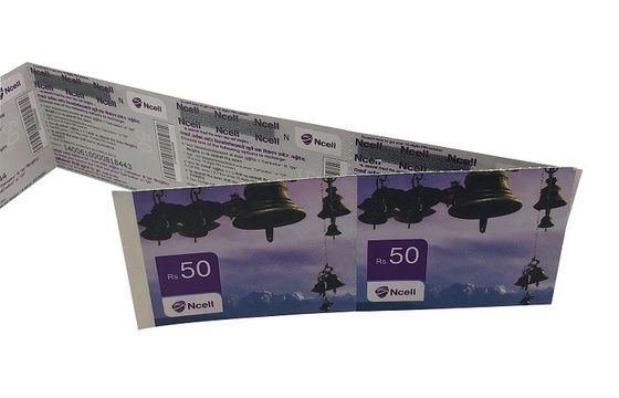 Biglietti per eventi in carta HF RFID stampati su misura con chip EV1 Ultualight