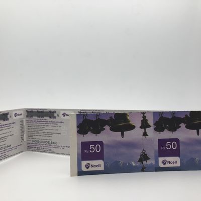 Carte di biglietto RFID in PVC / carta impermeabile 13.56Mhz con chip EV1 Ultualight