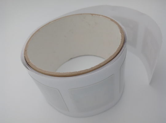45x45mm carta rivestita HF RFID adesivo etichette ISO14443A protocollo RFID etichetta rotolo