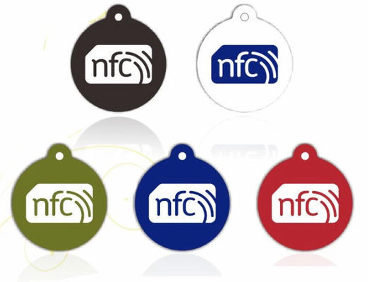 Dimensione personalizzata Etichetta adesiva epoxi NFC 213 215 Chips Key Ring per telefono
