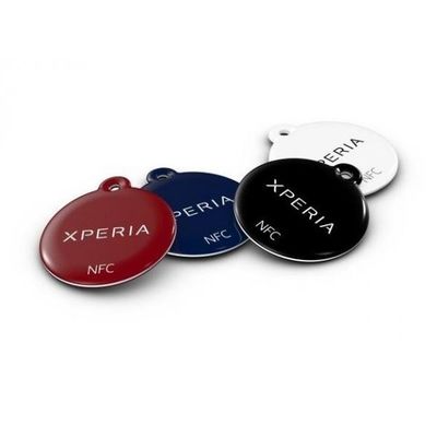 Dimensione personalizzata Etichetta adesiva epoxi NFC 213 215 Chips Key Ring per telefono