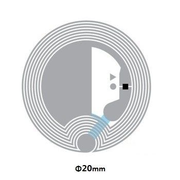 0.07mm Spessore carta NFC chip adesivo NFC etichette riscrivibili Alta frequenza 13,56mhz