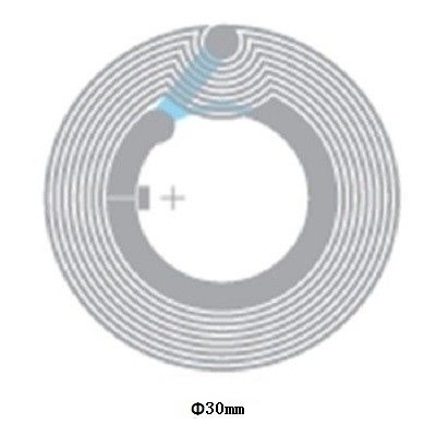 0.07mm Spessore carta NFC chip adesivo NFC etichette riscrivibili Alta frequenza 13,56mhz