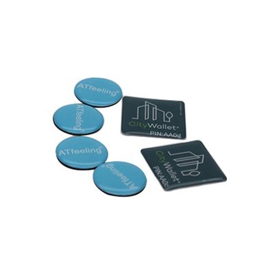 NFC passivo anti-metallo 13,56 Mhz adesivo con chip 213 215 216 106 Kbit/S