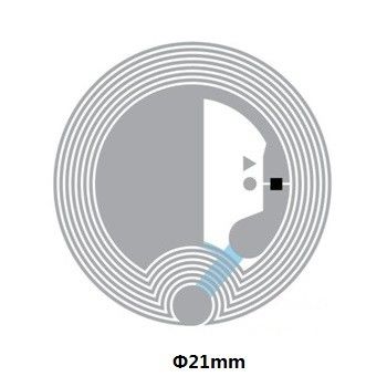 Etichette elettroniche 213 chip HF RFID Inlay NFC programmabili Materiale PET