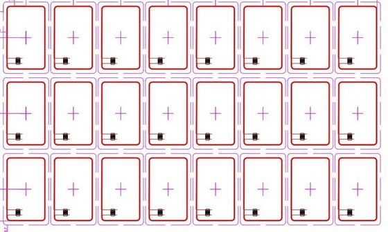 Materiale PVC senza contatto HF RFID bagnato Prelam 125KHZ 13.56MHZ RFID Inlay