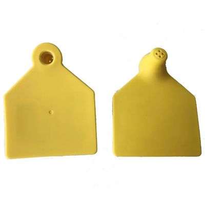 70x80mm 104x74mm UHF Animal RFID Ear Tags Materiale TPU per il monitoraggio del bestiame