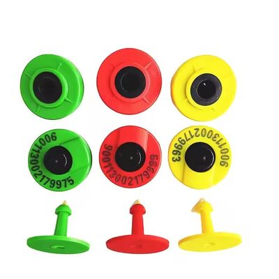 Materiale TPU 134.2Khz RFID Tag orecchio, Tag passive rotonde animale da allevamento
