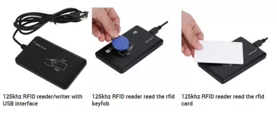 Lettore di carte RFID personalizzato con logo 13.56Mhz 125KHZ con chip T5577