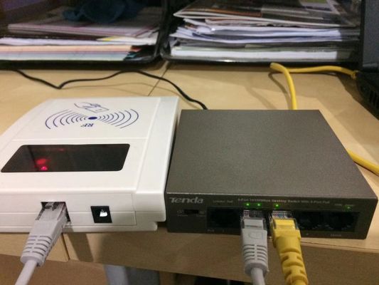Utilizzo desktop TCP RFID Proximity POE Card Reader Writer Con schermo LCD